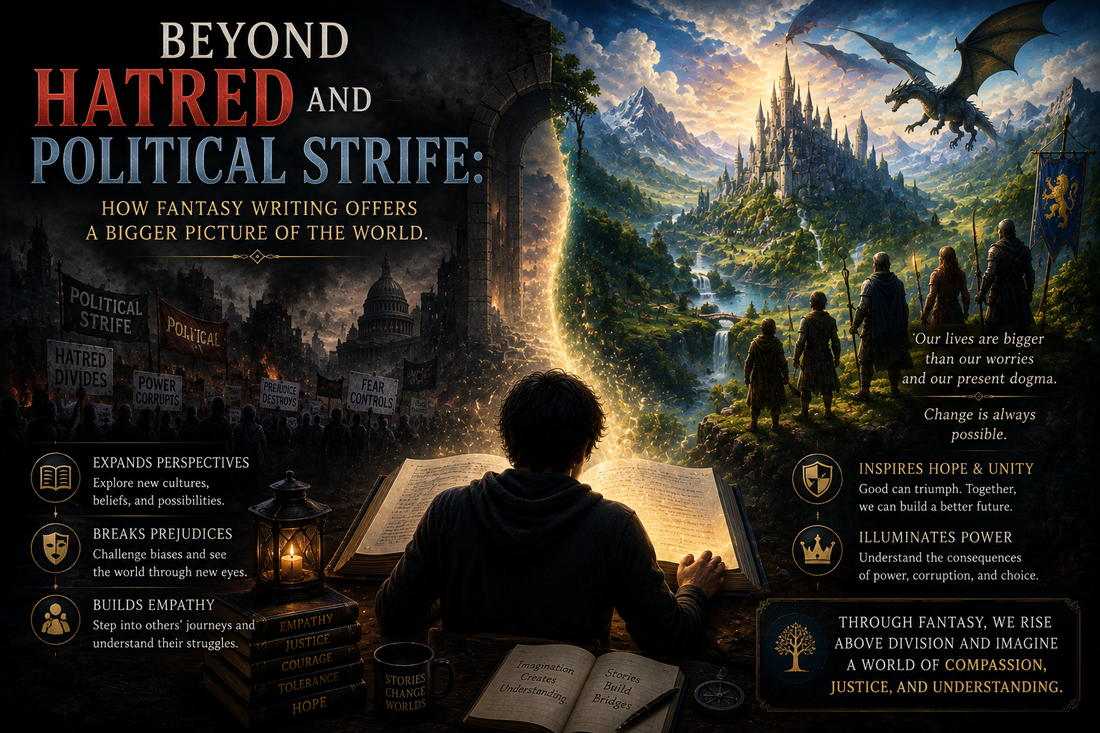 Beyond Hatred and Political Strife: How Fantasy Writing Offers a Bigger Picture of the World.